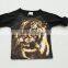 Black raglan long sleeve t shirt with 3D printing for children