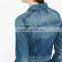 New design washed denim woman fashion spring jacket