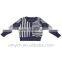 2014 New design boy's stripes jacquard cardigan sweater