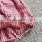 Summer mix pink and white girl jumpsuit High quality little girl model top 100 Striped lovely collar baby romper