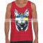 custom men and women cotton printing tank top