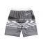 Spandex Men's Boardshort Stripe Grey Design Shorts