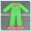 2016 High Quality! Wholesale Ruffle Romper Cute Baby Green Fog Romper