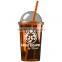 USA Made 20 oz Single Wall Acrylic Tumbler With Dome Lid And Straw - BPA/BPS-free and comes with your logo