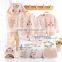 Wholesale 100% organic cotton 13 pieces sets of baby clothing sets gift box for newborn girls boys