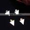 Punk Style Double Asymmetry Triangle Earrings Metal Ear Stud