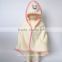 OEM service 100% bamboo fabric baby hooded towel