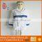 blue and pink cute microfiber bathrobe