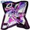 digital printing silk satin polyester lady summer square satin scarf