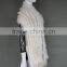 Latest Style Women Fashion Rabbit Fur Knitted Vest Wholesale Women Fur Gilet