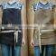 printing 100% linen chef vintage apron with pocket in natural color full/bib style for promotion/sale/cafe/chef