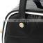 Women Fashionable Small Black Printed Vinyl Handbag