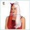 Adult Womens Red White Devil Angel Halloween Party Synthetic Wigs HPC-0075