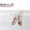 Hot Sell Fashion Flower Print Matel Hair Snap Clips and Bobby Pins