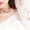 Fashion chocker necklaces black Lace choker necklace with chain