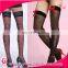 Stay Up Thigh High Stockings AND Sheer Garterbelt Pantyhose with Floral Crochet