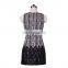 OEM Clothing 2014 Fashion Lace Plaid Ladies Winter One Piece Dress