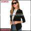 Custom Fashion Casual Half Sleeve Slim Fit Ladies Blazers Black Latest Design Women Blazer