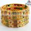 Indian one gram gold plated bangles - Wholesale meenakari bangles - 2016 Fashion bangles - Designer Gold plated Bangles - Party