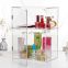 professional custom clear acrylic makeup storage boxes with door