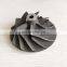HX50  HX55 66/99mm turbocharger casting compressor wheel