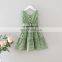 Girls' Dress 2020 Summer Cotton V-Neck Plaid Vest Clothes Dress