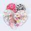 Fashion Kids Dotted Donut Headband Rainbow Chevron Printed Baby Girls Turban Hat Winter Cap Flower Flamingo Hats Soft Caps Gifts