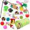 Manufacturer wholesale 21 packs tunnel mouse plush ball bell interactive cat toys set