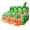 Four Lane Dinosaur Inflatable Slide for Sale