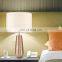 Novel modern custom cheap home decor rose gold desk lamps ceramic foe hotel bedside