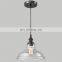 Classic and industrial Vintage Style 1-Light Pendant Glass Hanging Light