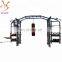 Large commercial fitness equipment smith machine cable crossover