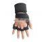 New Nylon Non Slip Weight Gym Weightlifting Sports Gloves With Wrist Support Adult Short Finger Gloves