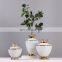 European-style Light Luxury Creative  White Porcelain Ceramic Vase For Boho Home Decoration