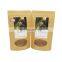 Customized printing kraft paper bag with window food packaging bag stand up pouches Tea bags