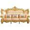 Royal Sofa Set Furniture Anqitue Design Living Room Leather Sofa