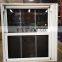 Glass grill design double hung aluminum sash window for ventilation