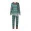 High Quality Plus Size Custom Print Women Cotton Kids Matching Christmas Pajamas Family