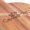 Acacia Wood Round Pizza Serving Chopping Board Cutting block with Handle
