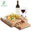 Hot Sale Bamboo Cheese Board with One Drawer and 4 Cheese Knives Set for Kitchen