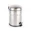 Hot Household Stainless Steel Pedal With Plastic Inner Bucket Dust Bin/Garbage Cans