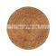 High Quality Woven Round Rattan Placemats For Dinning Table/Rattan Cup Coasters Dining Table Mat