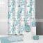 Shower curtain set for bathroom with bathroom  accessories fittings