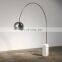 Modern Nordic Design LED Floor Light Home Decorative Arc Marble Base Standing Lamp Indoor Fishing Floor Light