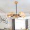 Nordic Pendant Lamp Rotatable Wood Lampshade LED Indoor Home Wooden Hanging Lamp