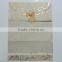 Modern Gold Pocket Style Wholesale Wedding Invitations with small ribbon