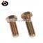 Hot Sale Hardware Fasteners Hexagonal Bolts Yellow Zinc Hex Bolt Full/Half Thread High Quality