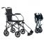 8“ Wheels Lightweight Portable Transport Folding Wheelchair for Disabled