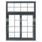 American standard modern aluminum sliding window with grill design waterproof and soundproof function