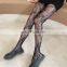 Ready To Ship Custom Flower Rhinestone Silk Lace Women Designer Sexy Fishnet Stockings